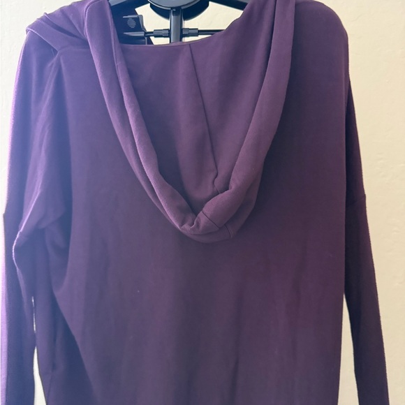 Athleta Deep Purple Women's Poncho Sweater - Picture 4 of 5